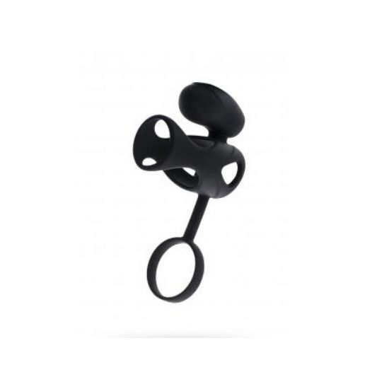 Attēls Locekļa uzmava Vibrating cage (1107) melna