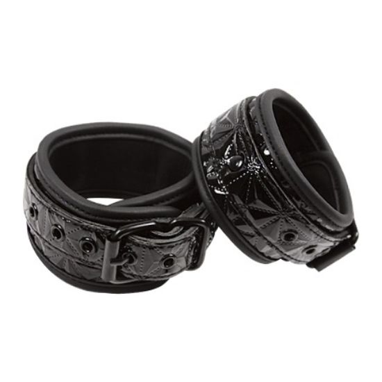 Picture of Kājudzelži Sinful black ankle cuffs (1412)