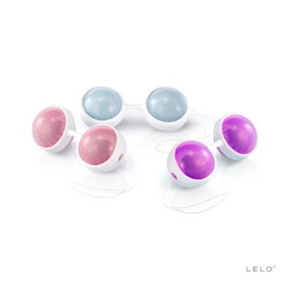 Attēls Vaginālās bumbiņas LELO Luna Beads plus (0110) pink plum gray rozā plūmju pelēks