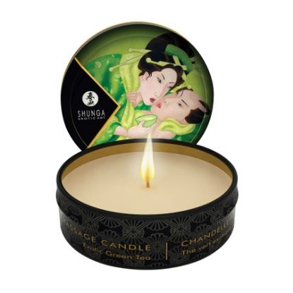 Attēls Masāžas svece Shunga zenitude (0816) 30ml erotiska zaļā tēja