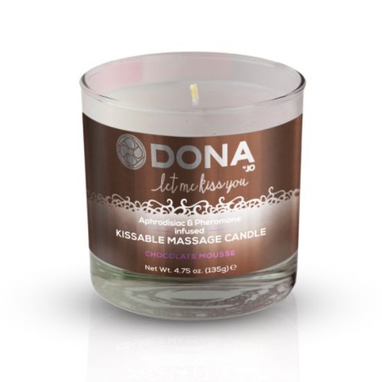 Attēls Masāžas svece Dona candle with pheromones (0782) 135g chokolate mouse