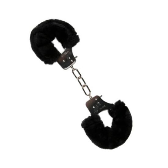 Изображение Наручники с мягкой отделкой Furry handcuffs (0939) черные