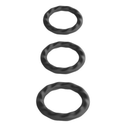 Изображение Эрекционные кольца Power escorts (0291) ribbed cockring 3 pack