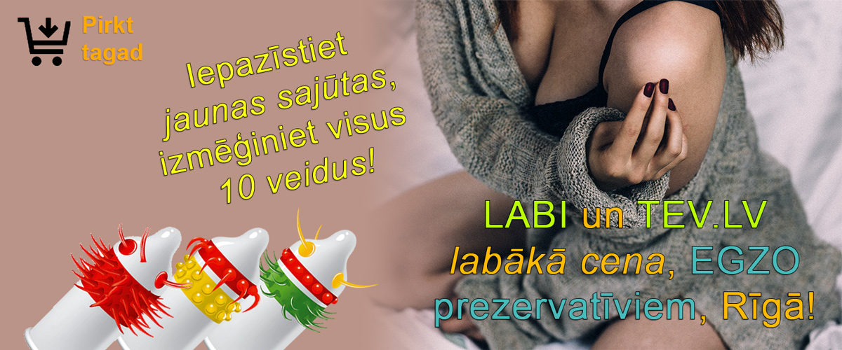 Sasniedz baudas virsotnes ar neparastajiem prezervatīviem Egzo!