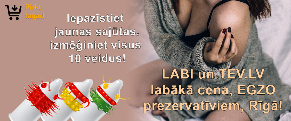 Sasniedz baudas virsotnes ar neparastajiem prezervatīviem Egzo!